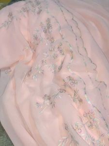 Soft Peach Colour Saree