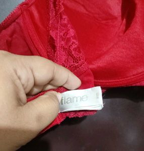 Red Floral Lace Bra For 42 Bust