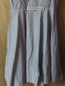 Blue Halter Mini Dress