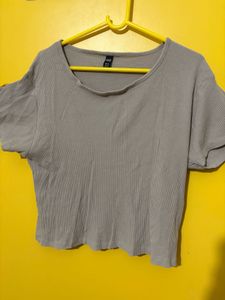 R&amp;B Ribbed Crop Top - Size XXL