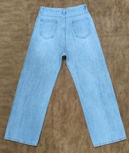 Wide Leg Light Wash Jeans
