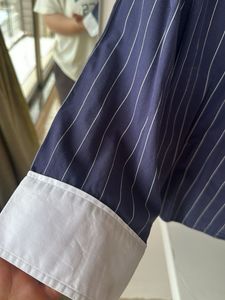 Striped Shirt with White Collar