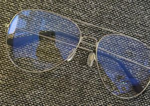 Stylish Silver Aviator Glasses