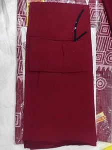 Maroon Saree Pure Cotton With Blouse And Peticoat