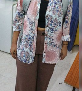 High Waist Stylish Brown Trousers