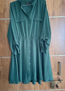 Green Shirt Dress