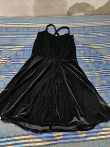 Black Velvet Mini One Piece