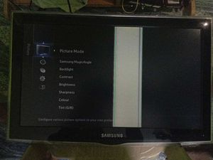Samsung Tv Display Line Issue Working Properly