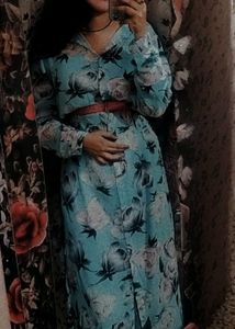 Floral Maxi Shirt Dress