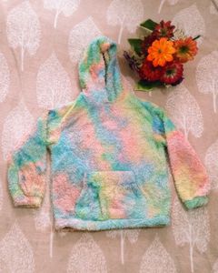 TRENDY FASHIONABLE TIE N DYE FLEECE HOODIE (S)