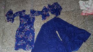 Royal Blue Silk Plazzo Suit