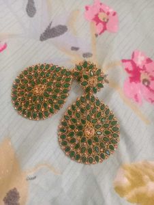 Green Stone Earrings