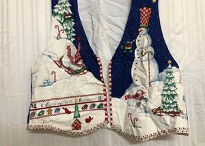 Blue Printed Waistcoat