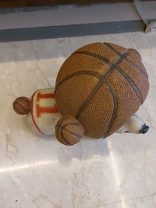 Dog Basketball Sculpture Decor Piece