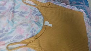 H&amp;M Mustard Tank Top