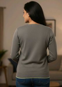 Imported Argyle Pattern Sweater