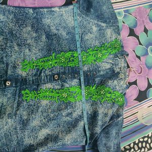 Denim kurti for women size is 42 as shown in image