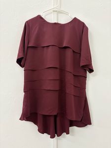 Layered Maroon Top