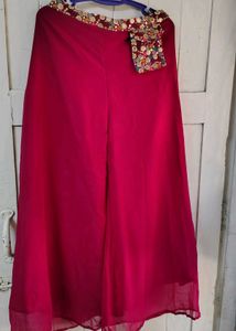 😍Crop top plazzo dupatta set indo western