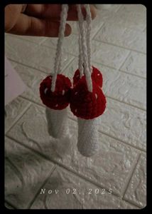 Crochet Mushroom  lipblam Decor