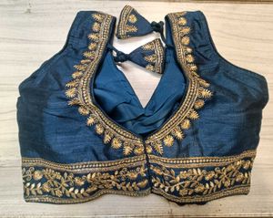 Embroidered blue blouse