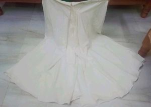 Beautiful Heavy flaired white plazo