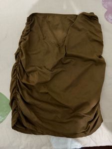Brown Mini Skirt