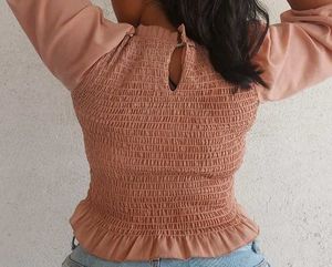 Peach Cute Top
