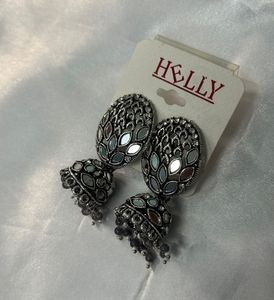 oxidized Jhumka Earrings