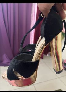 Black & Gold Heels