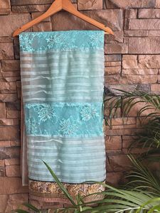 Elegant Blue Net Dupatta