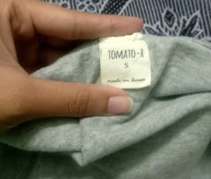 Grey Crop Top For Women