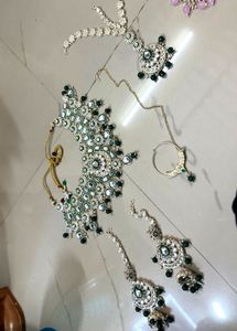 Emerald Kundan Bridal Jewellery Set🦋✨