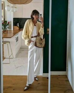 Butter Yellow Knitted Cardigan