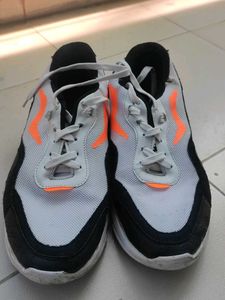 Athletic Sneakers - Orange Accents