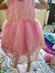Pink Sequin Princess Dress