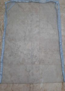 Blue Tulle Fabric Piece