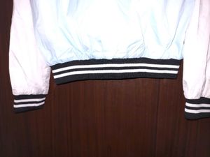 Light Blue &amp; White Varsity Jacket