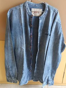 Branded Men&#39;s Denim Shirt