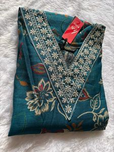 Elegant Floral Print Kurta