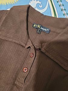 Brown Sleeveless Crop Top