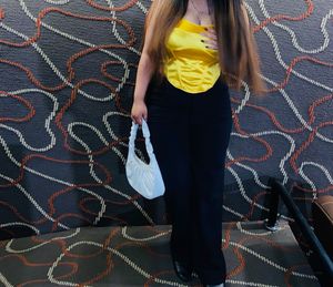 yellow ribbon corset