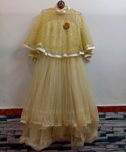 Dress with Detached Capelet