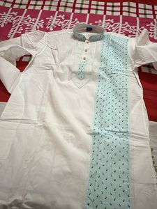 white kurta for men