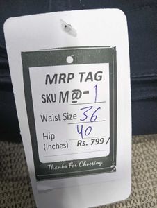M@01 Size-36 Stylish Black Jeans