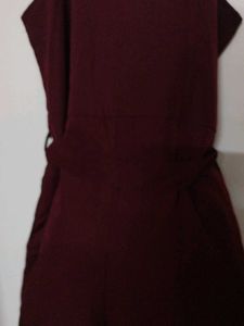 Burgundy Romper