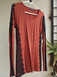Gorgeous Laced Brown Top