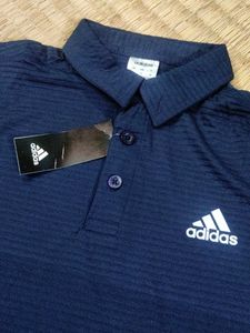 M Size Adidas Navy Blue Polo Shirt