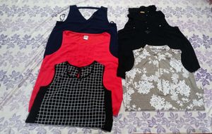 Combo For 6 Sleeveless Tops Like Summer
