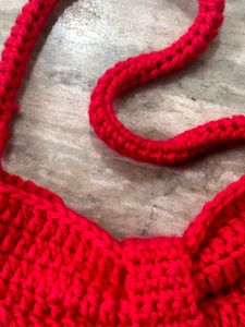 Crochet Bow Tote Bag